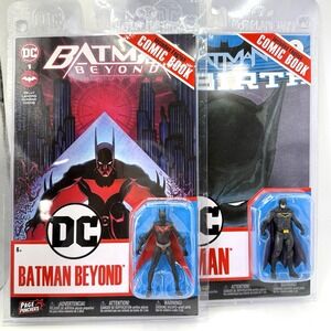 NOS McFarlane DC Page Punchers Batman Rebirth & Batman Beyond 3in Figure Lot